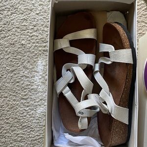 Sundance White Strappy Sandals